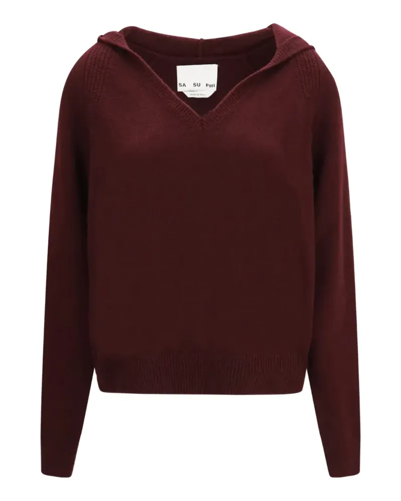 Sa Su Phi Hoodie mit V-Ausschnitt - Violett Violett