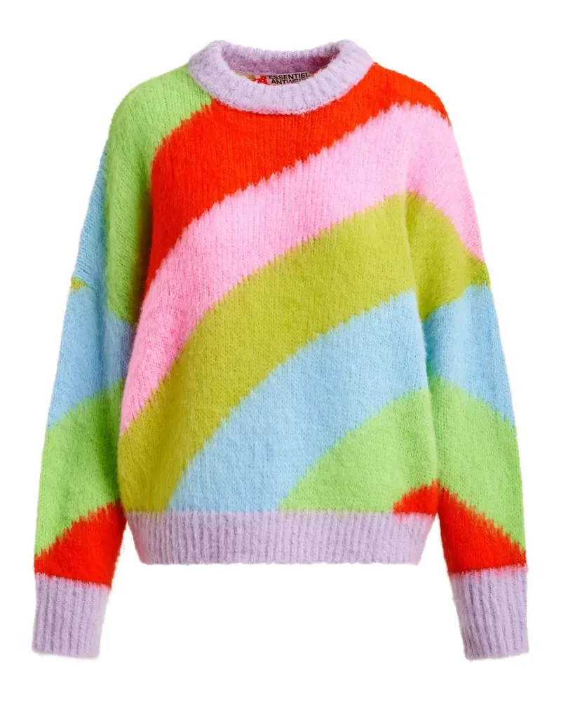 Essentiel striped knitted sweater - Grün Grün