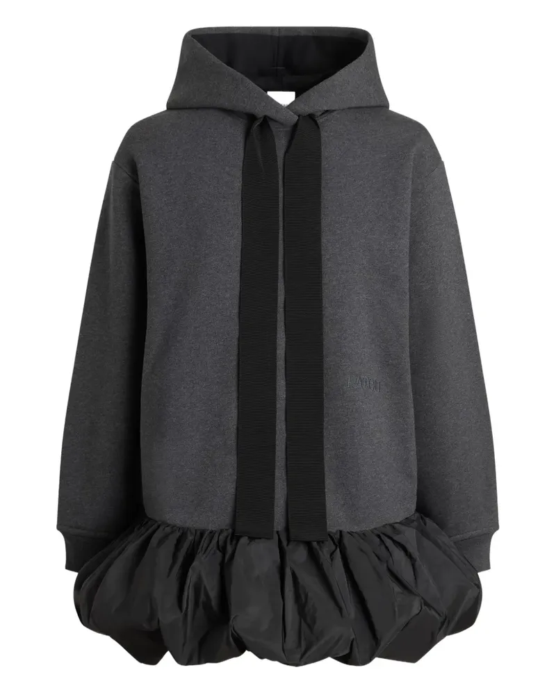Patou Kapuzenkleid mit Rüschensaum - Grau Grau