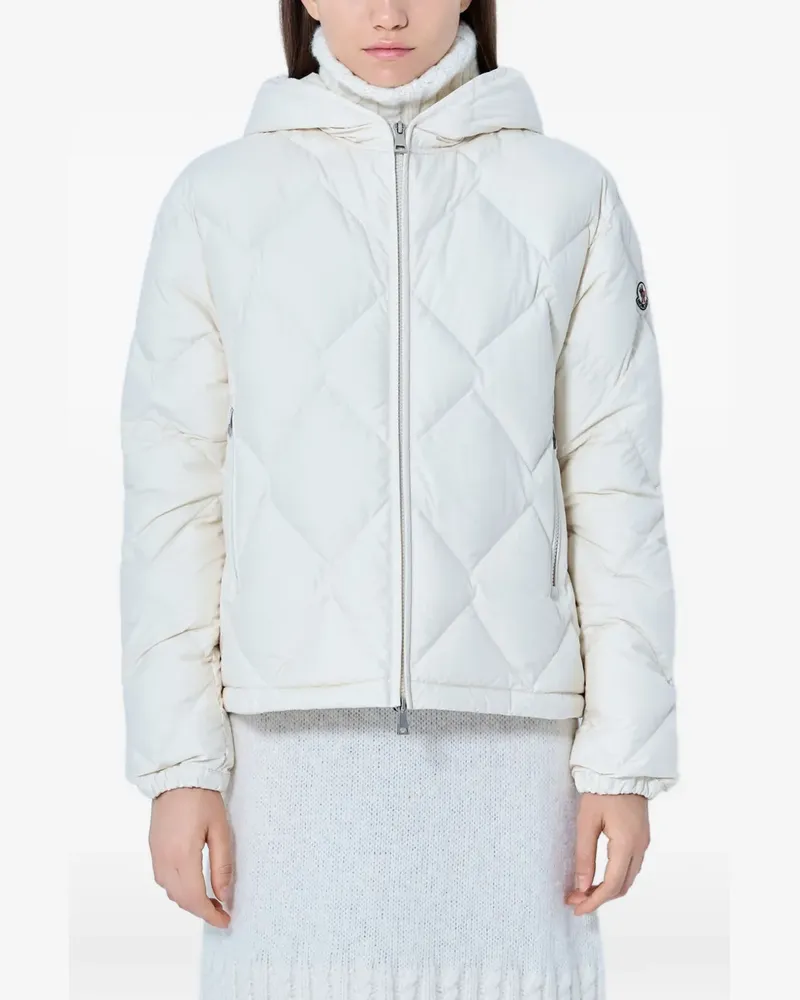 Moncler Gesteppte Arvouinne Kapuzenjacke - Weiß Weiß