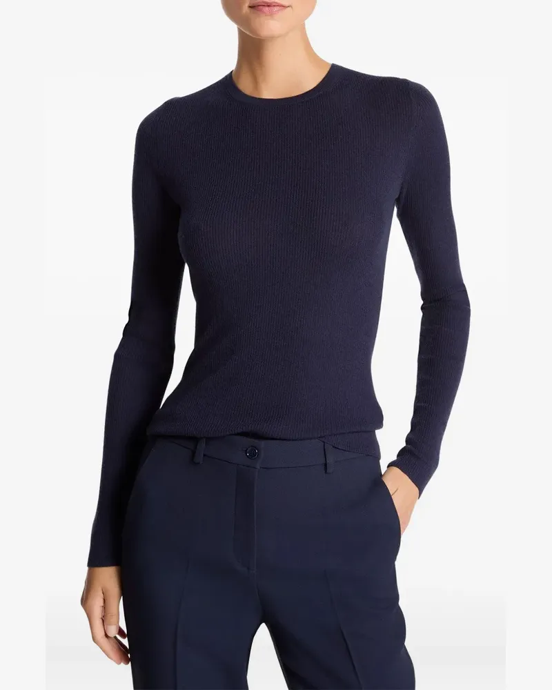 Michael Kors Geripptes Langarmshirt - Blau Blau