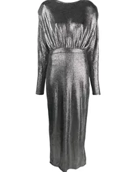 Gestuz EiraGZ Maxikleid im Metallic-Look Silber