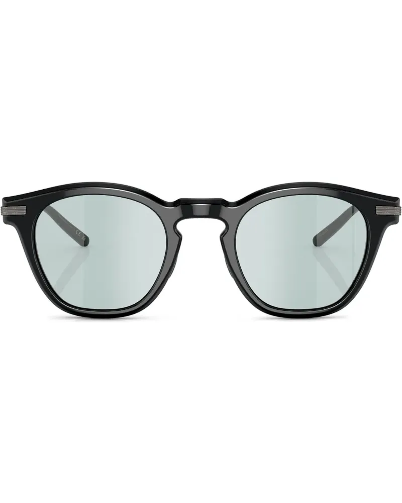Oliver Peoples Brille mit rundem Gestell - Schwarz Schwarz