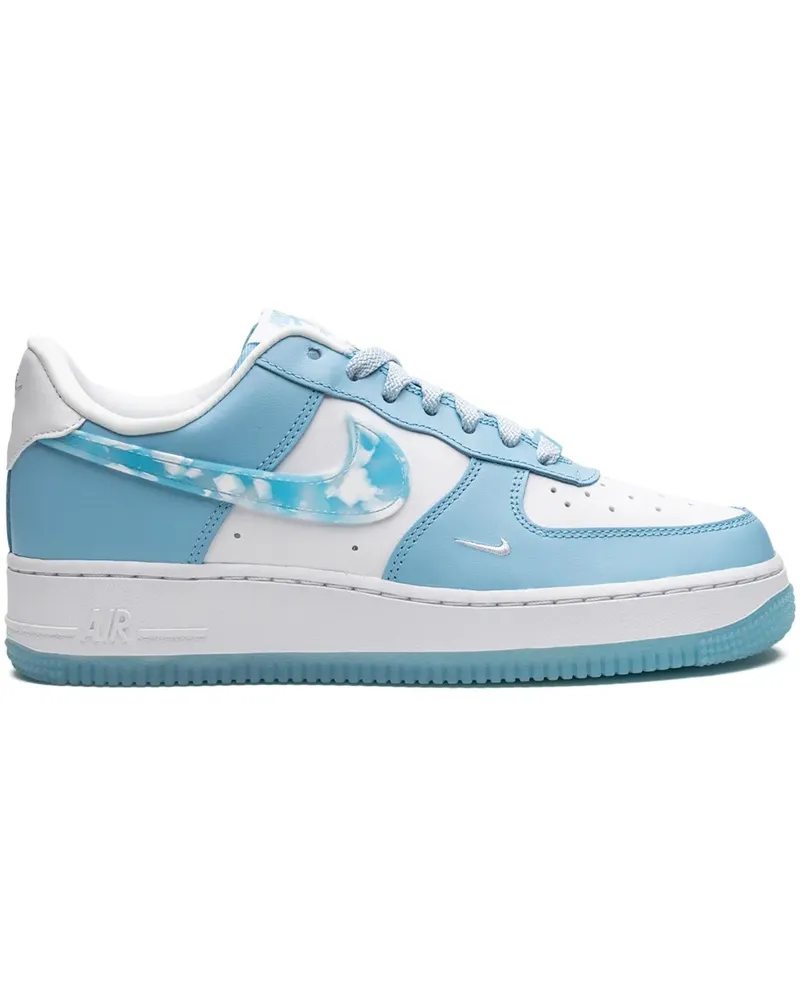 Nike Air Force 1 '07 LX Nail Art - White Blue Sneakers - Blau Blau