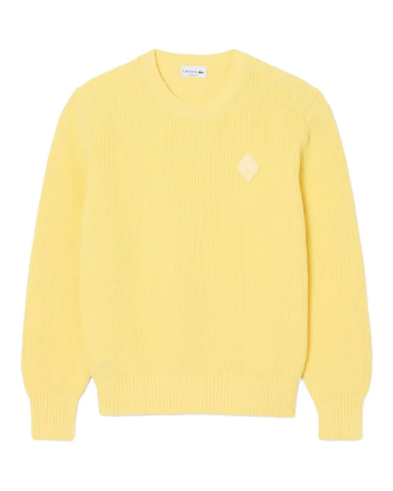 Lacoste logo-patch sweater - Gelb Gelb