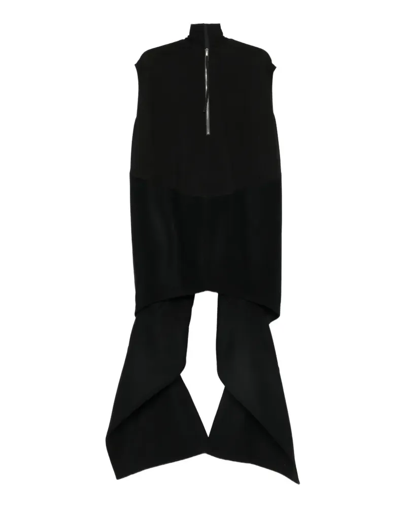 Rick Owens Asymmetrischer Pullover - Schwarz Schwarz