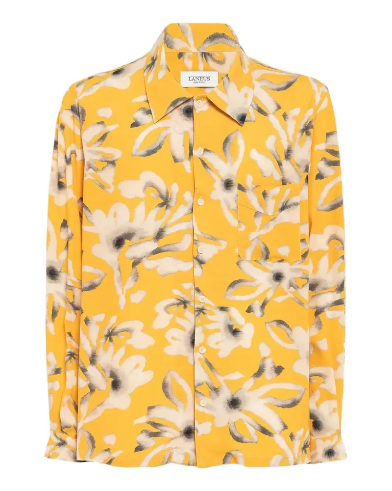 Laneus floral-pattern shirt - Gelb Gelb