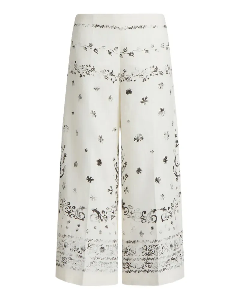 Alberta Ferretti Hose mit Blumen-Print - Nude Nude