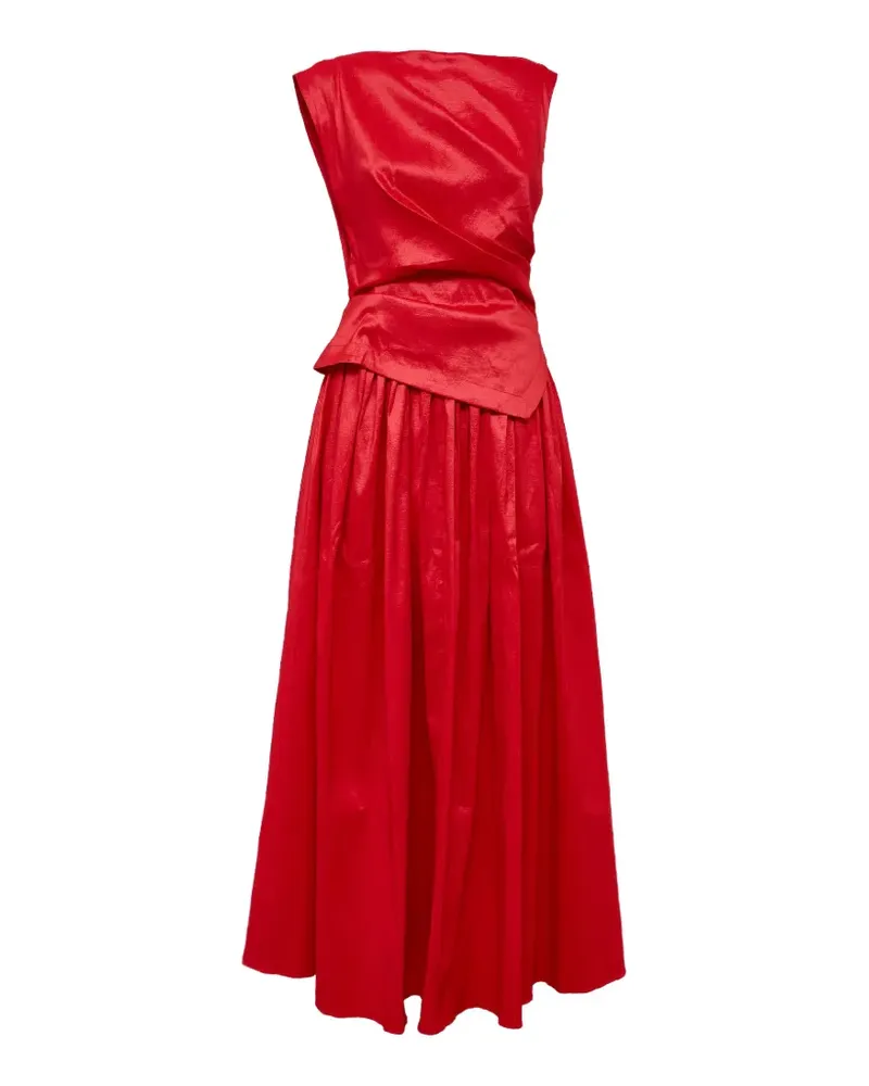 Acler Drapiertes Robaker Kleid mit Falten - Rot Rot