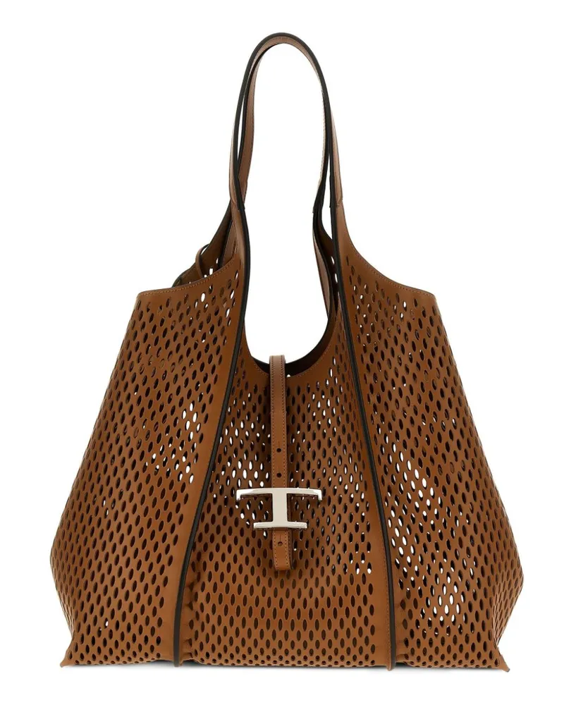 TOD'S Mittelgroßer T Timeless Shopper - Braun Braun