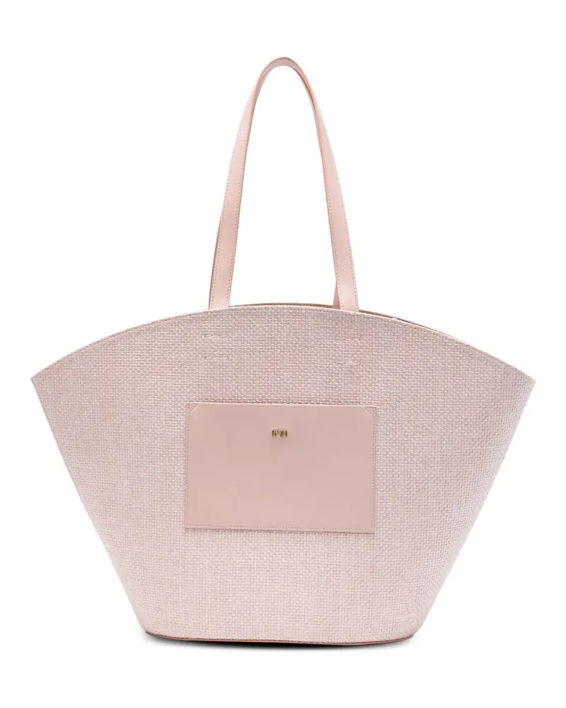 N° 21 Panier logo-detail shoulder bag - Rosa Rosa