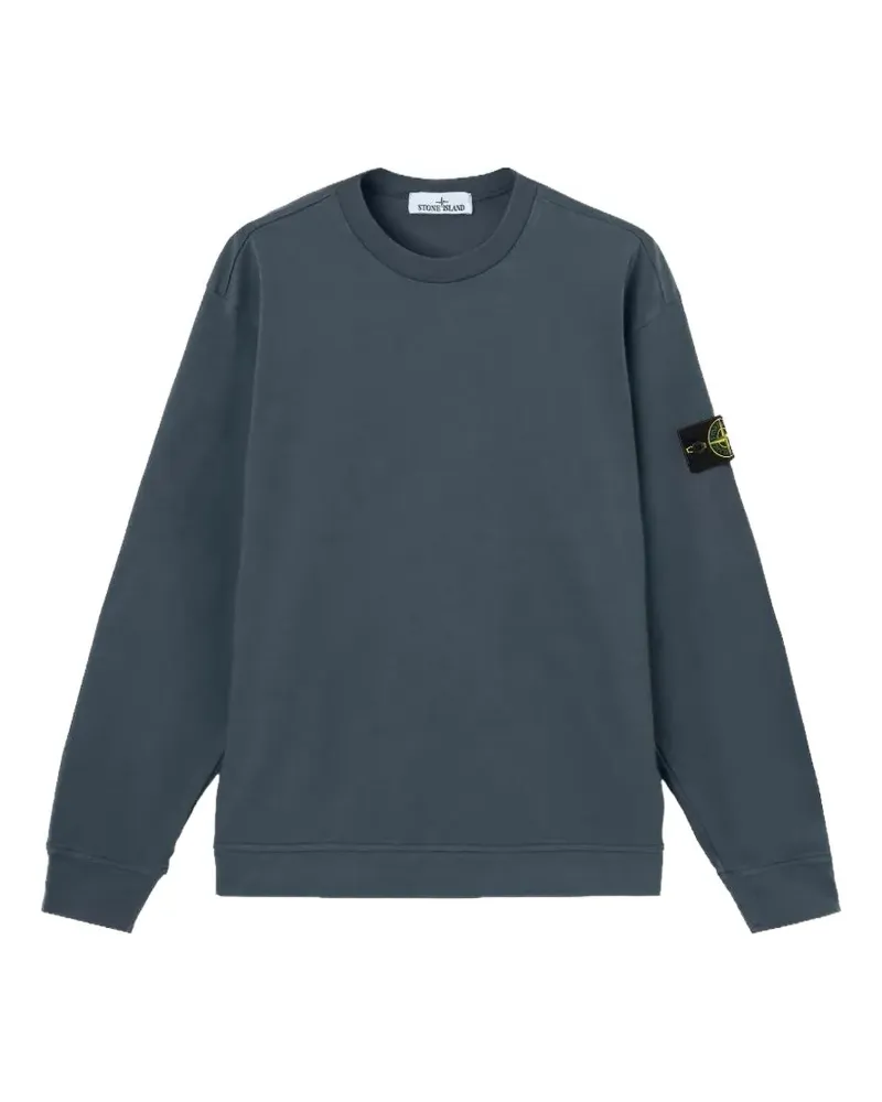 Stone Island 6100057 heavy organic cotton jersey sweatshirt - Blau Blau