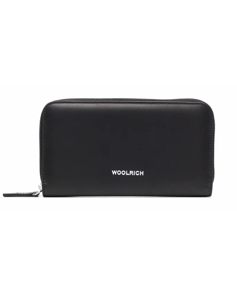 Woolrich Portemonnaie mit Logo-Print - Schwarz Schwarz