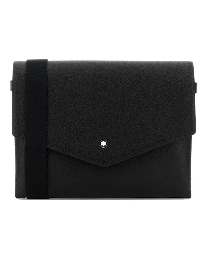 Montblanc Companion pebbled leather cross body bag - Schwarz Schwarz
