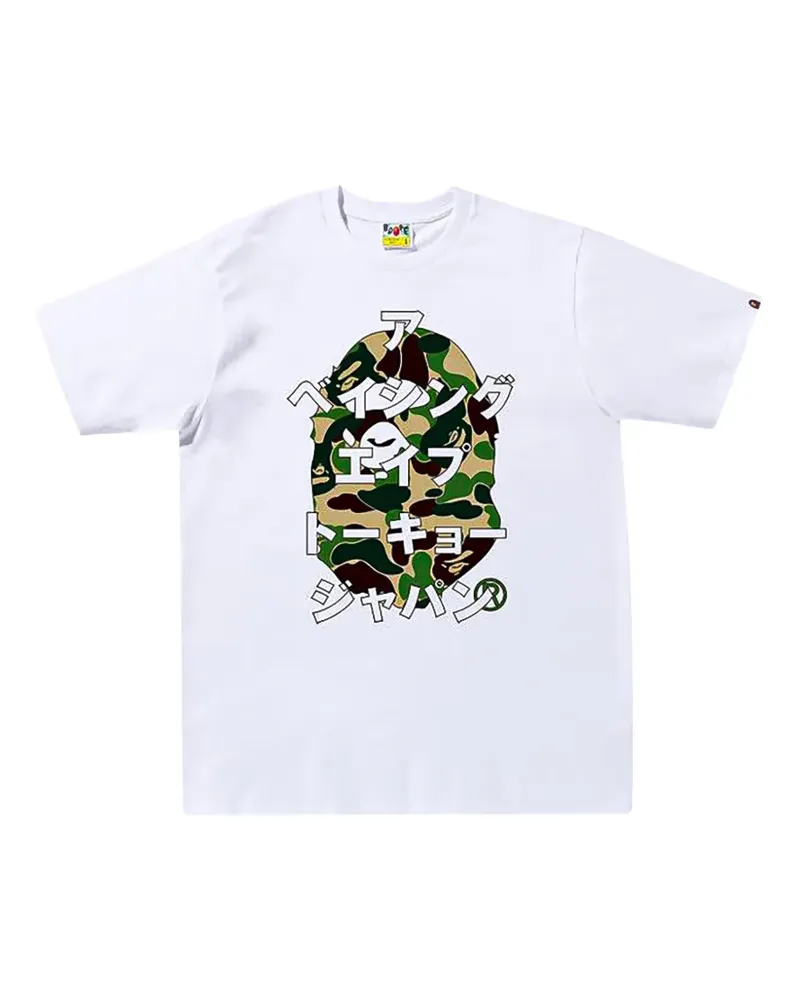 BAPE ABC Camo Japanese T-Shirt - Weiß Weiß