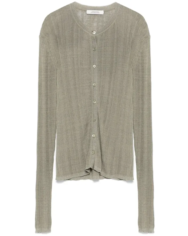 Dorothee Schumacher Cardigan mit rundem Ausschnitt - Grün Grün
