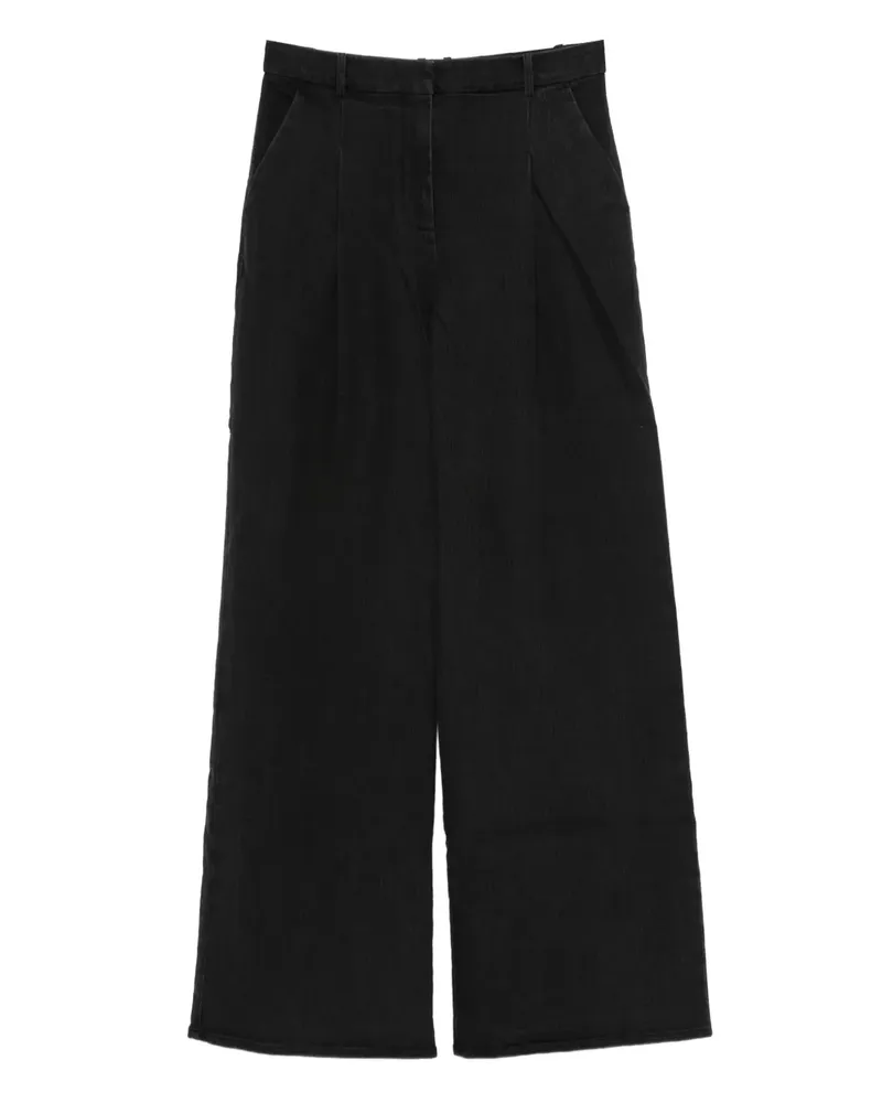The Garment Hose mit Bundfalten - Schwarz Schwarz