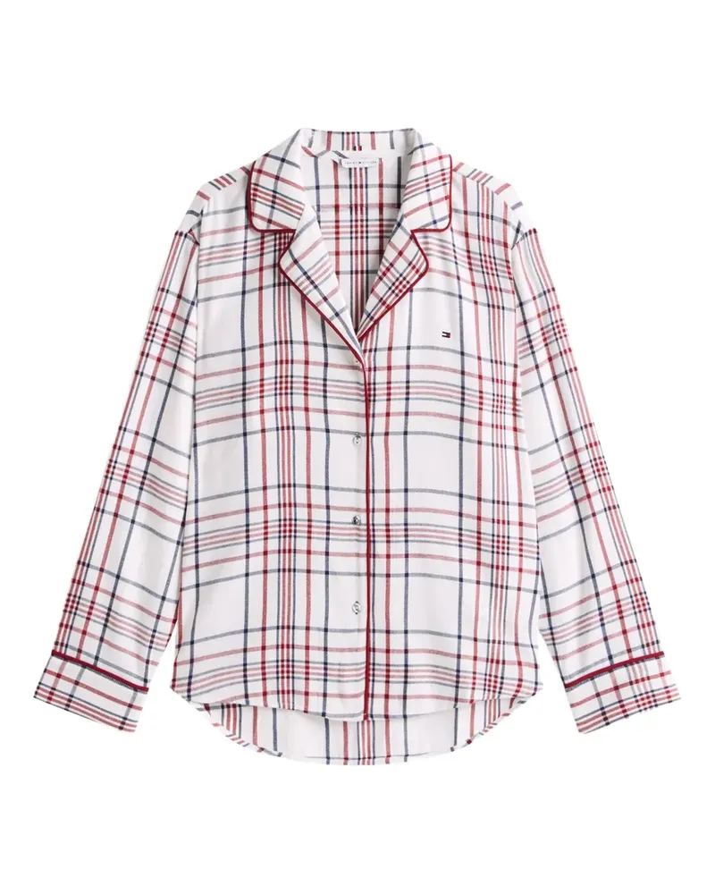 Tommy Hilfiger plaid-pattern pyjama set - Weiß Weiß
