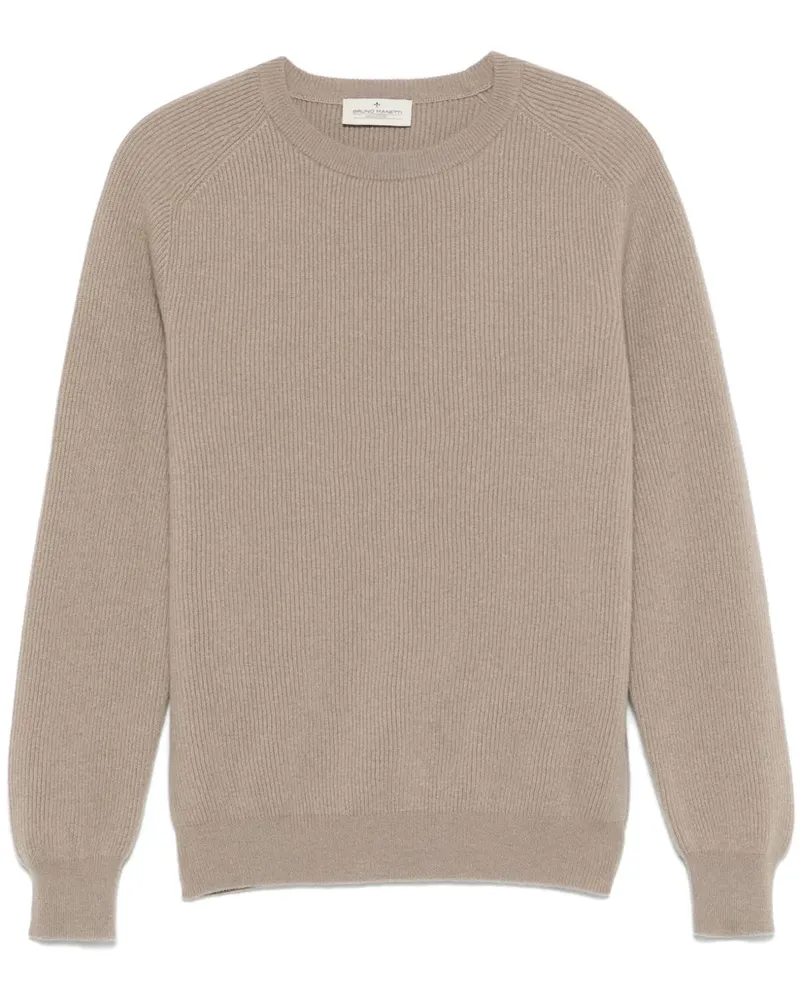 Bruno Manetti Klassischer Kaschmirpullover - Nude Nude