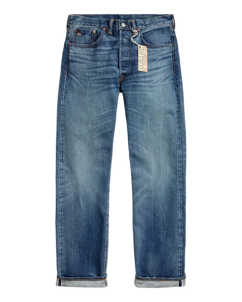 Ralph Lauren Hillsview RRRL Straight-Leg-Jeans mit Saum - Blau Blau