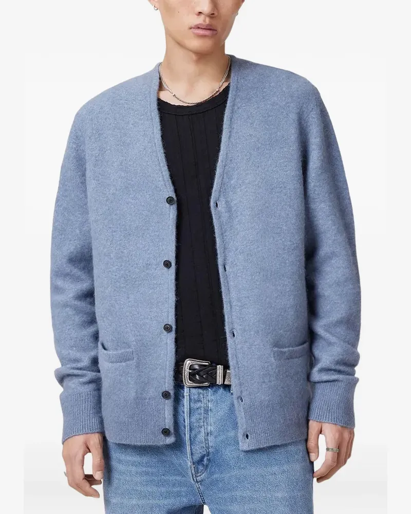 AllSaints Gestrickter Cardigan - Blau Blau