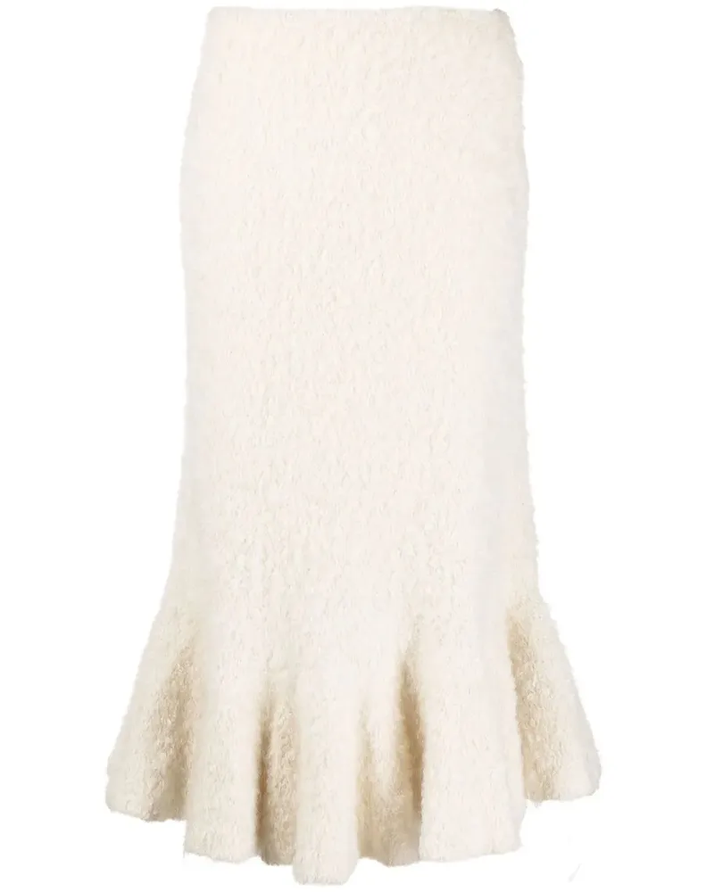 Jil Sander Rock mit Faltensaum - Nude Nude