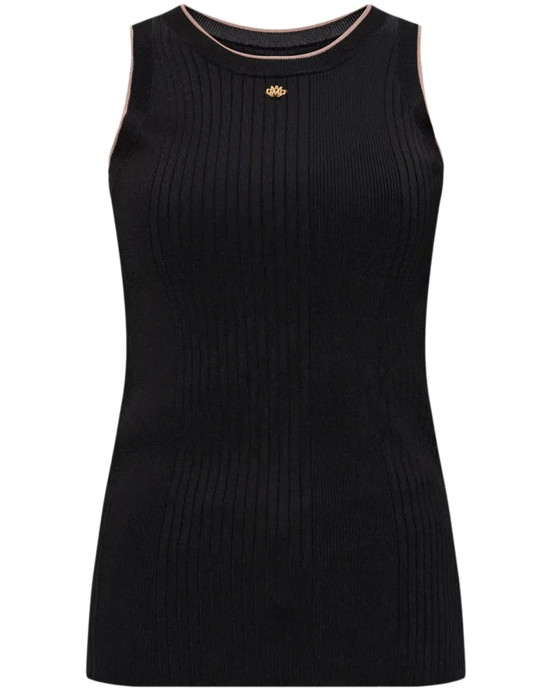 Amiri Tanktop mit Logo-Schild - Schwarz Schwarz
