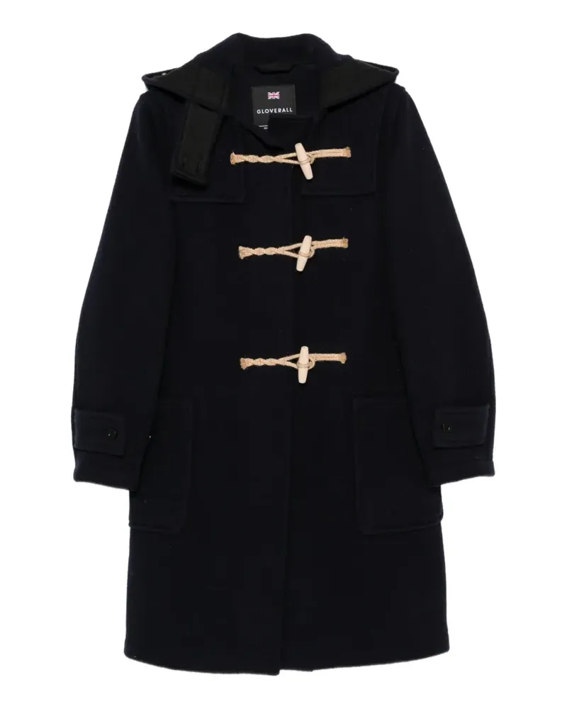 Gloverall Montgomery Dufflecoat mit Kapuze - Blau Blau