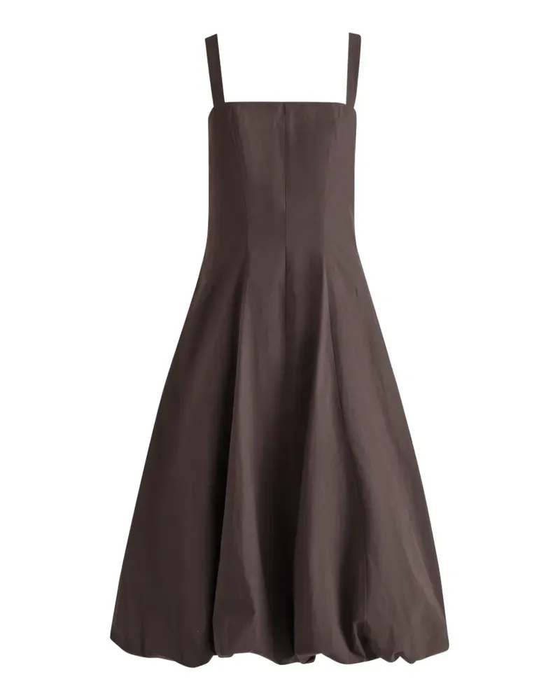 Proenza Schouler Ella Kleid mit eckigem Ausschnitt - Braun Braun