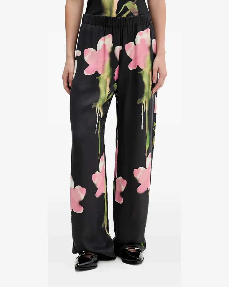 Stine Goya floral-print palazzo pants - Schwarz Schwarz