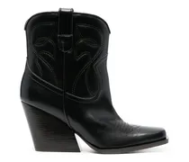Cowboy Cloudy Stiefeletten 85mm - Schwarz
