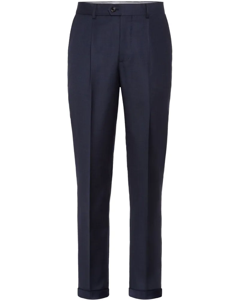 Brunello Cucinelli Hose mit Prince of Wales-Karo - Blau Blau