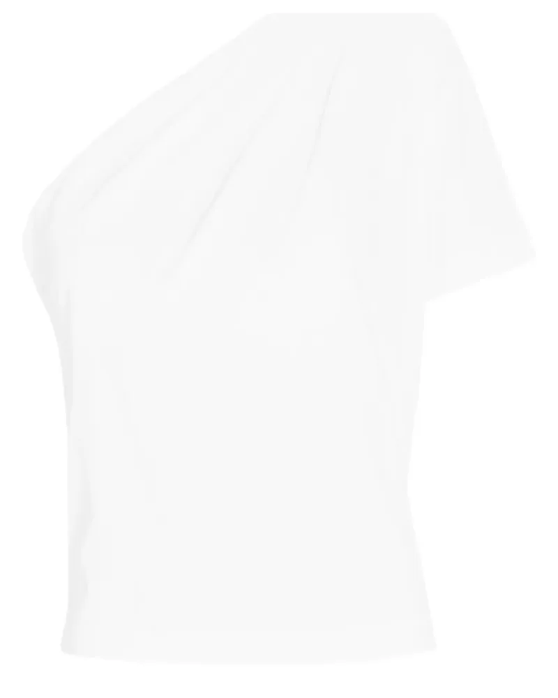 GAUGE81 Tartu one-shoulder T-shirt - Weiß Weiß