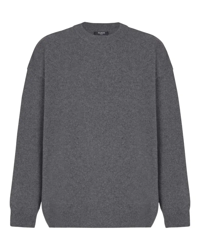 Balmain Pullover mit Rundhalsausschnitt - Grau Grau