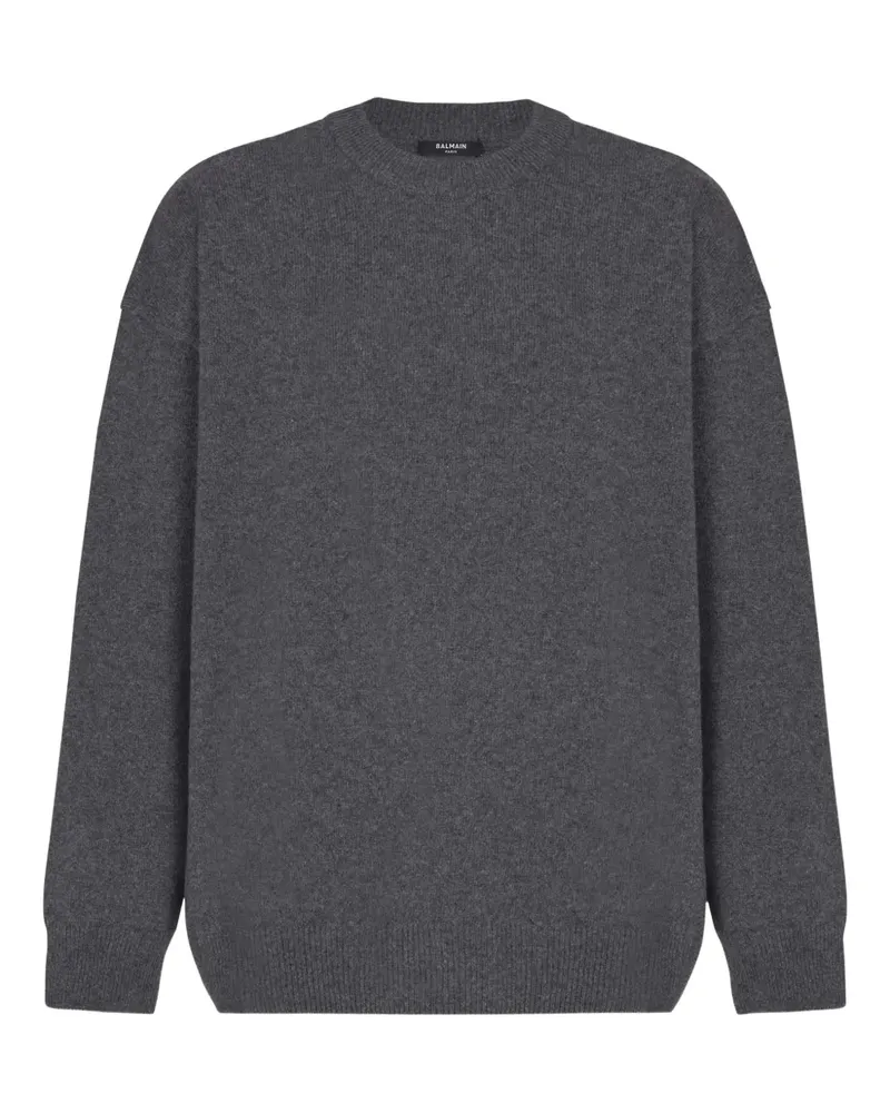 Balmain Pullover mit Rundhalsausschnitt - Grau Grau