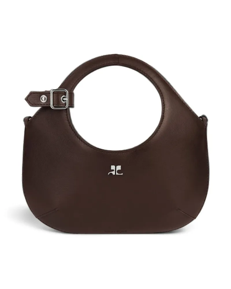 Courrèges Mini Holy Handtasche Braun