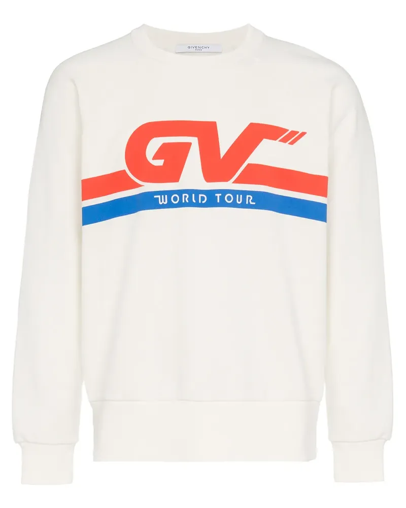 Givenchy Sweatshirt mit Motocross-Print - Weiß Weiß