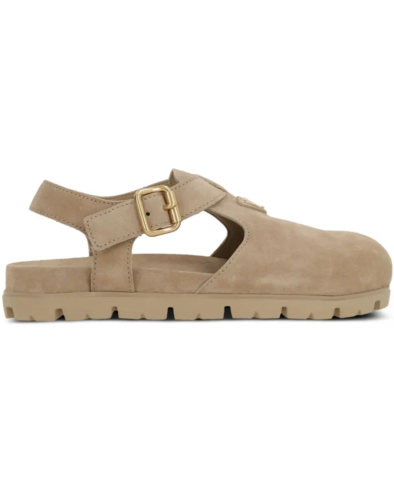 Prada Sandalen aus Wildleder - Braun Braun