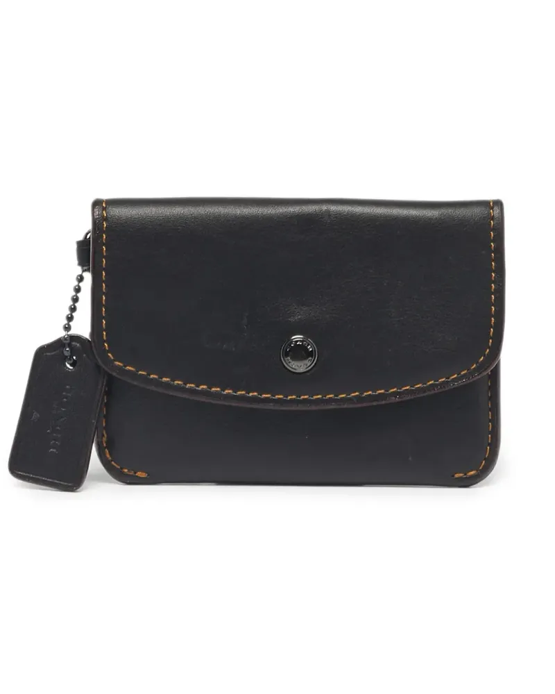Coach black card case pouch - Schwarz Schwarz