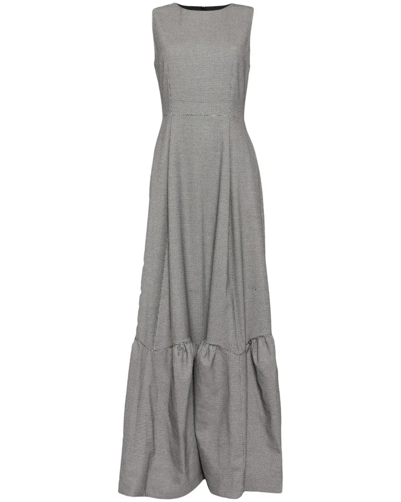 Saiid Kobeisy Maxikleid mit Print - Schwarz Schwarz