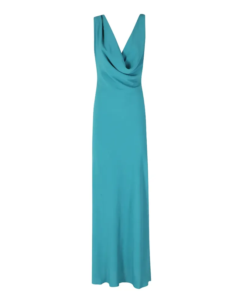 ANDAMANE draped tie-fastening dress - Blau Blau