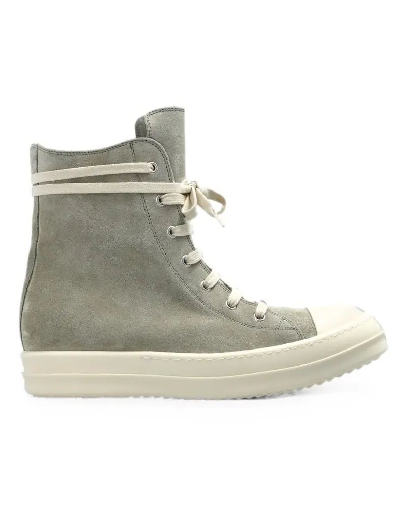 Rick Owens High-Top-Sneakers aus Wildleder - Grau Grau