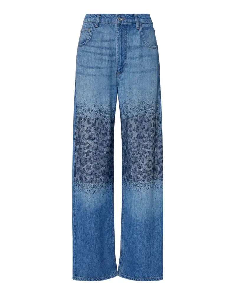 Liu Jo Jeans mit Leopardenprint - Blau Blau