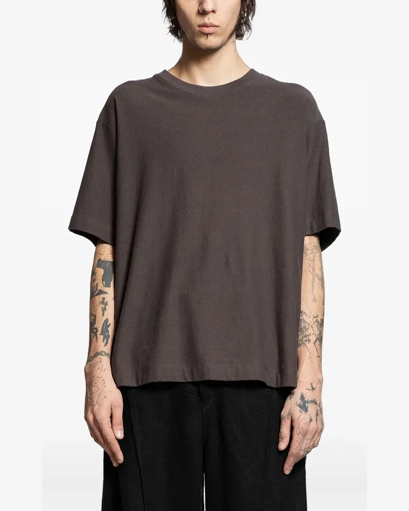 Ziggy Chen T-Shirt mit Print hinten - Braun Braun