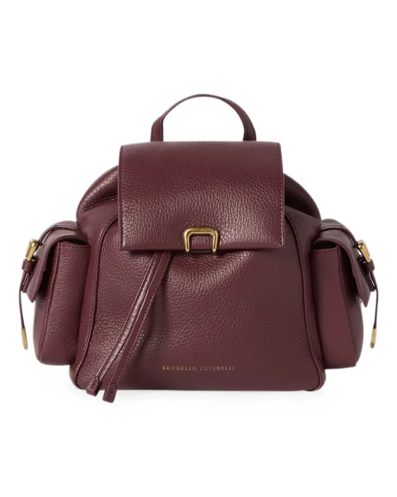 Brunello Cucinelli deerskin sartorial backpack - Rot Rot