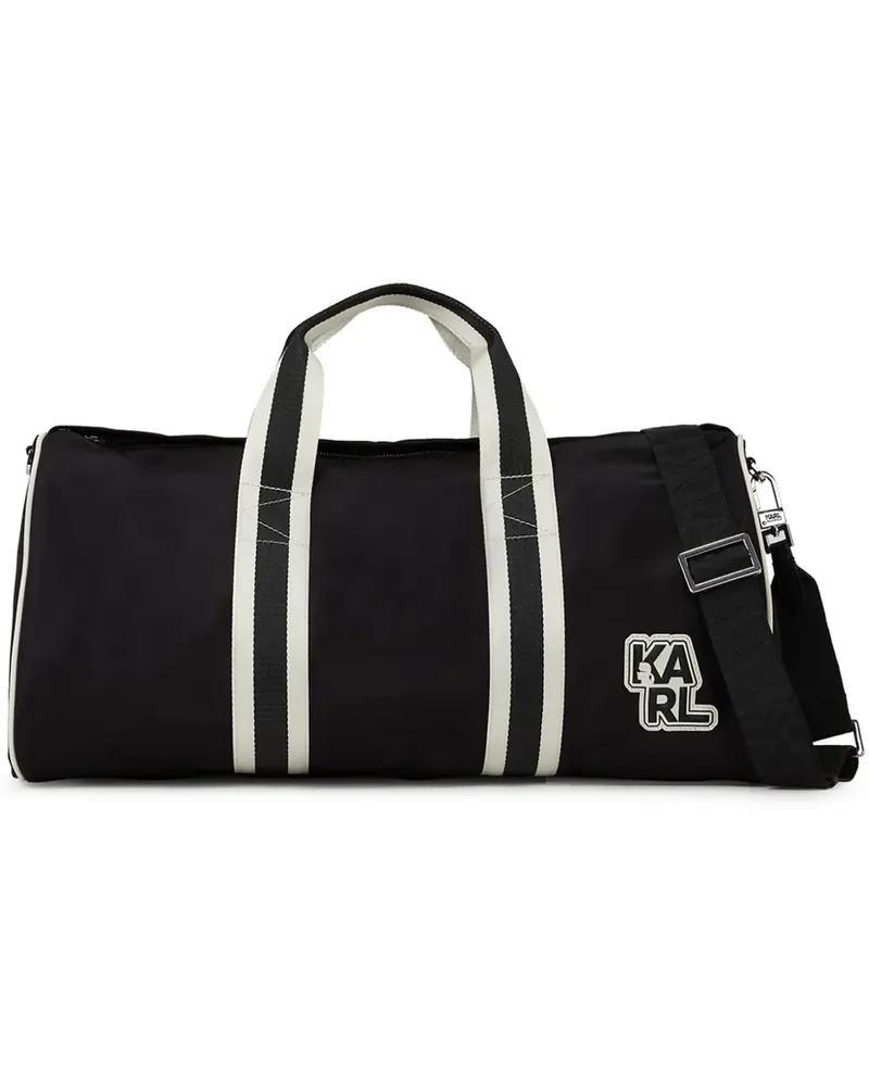 Karl Lagerfeld Reisetasche mit Logo - Schwarz Schwarz