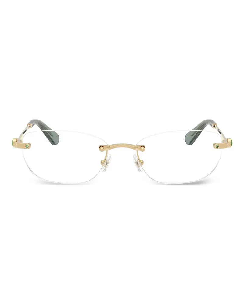 Swarovski oval-frame sunglasses - Gold Gold