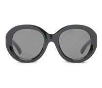 Heritage Sonnenbrille mit rundem Gestell - Schwarz