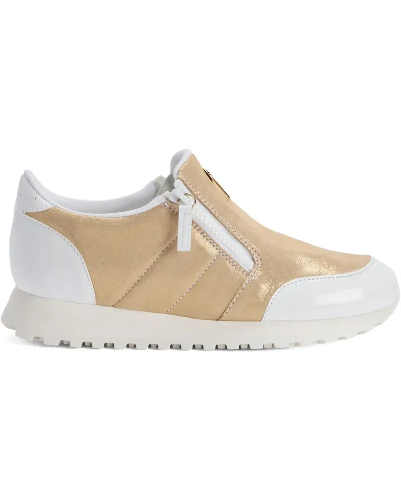 Giuseppe Zanotti Ilde Run Sneakers mit Reißverschluss - Gold Gold