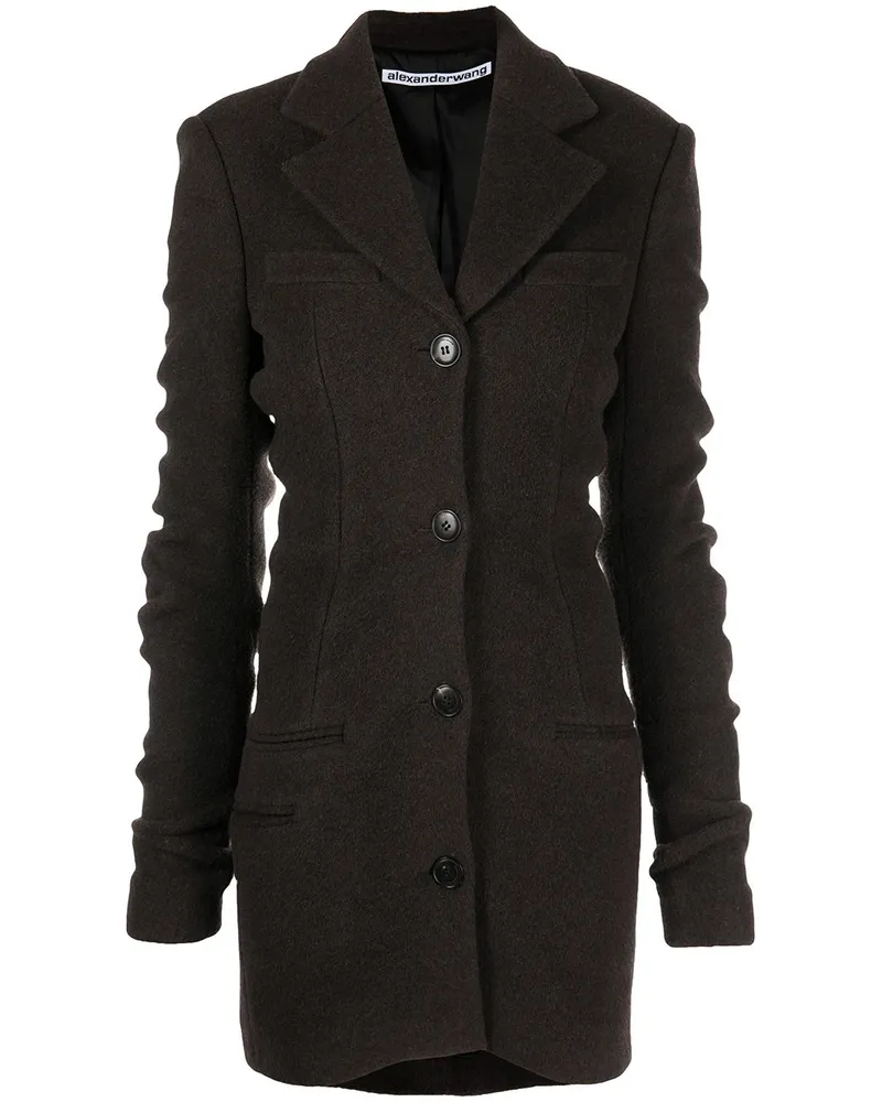 Alexander Wang Jacke mit gerafften Ärmeln - Braun Braun